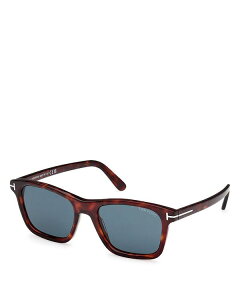 gEtH[h fB[X ANZT[ TOXEACEFA Havana/Blue Tom Ford Square Sunglasses, 54mm