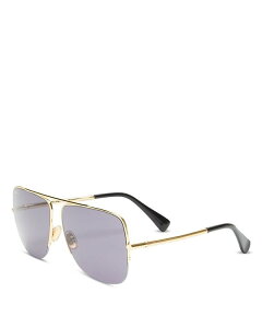 }bNX}[ fB[X ANZT[ TOXEACEFA Max Mara Menton Aviator Sunglasses 59mm Gold/Smoke X[N