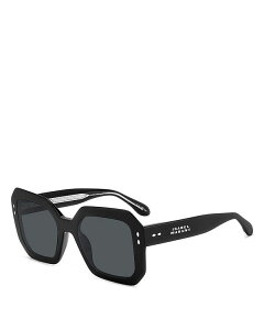 CUx } fB[X ANZT[ TOXEACEFA Isabel Marant The New Geometrical Sunglasses 53mm Black/Gray ubN