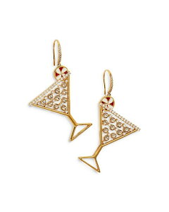 yz ifB[ fB[X sAXECO ANZT[ Nadri Holi-Daze Cubic Zirconia Peppermint Cosmo Drop Earrings in 18K Gold Plated Gold