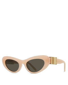 yz Gx fB[X TOXEACEFA ANZT[ Slim Cat Eye Sunglasses 52mm Pink/brown