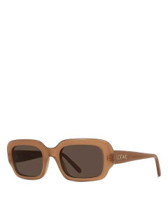 yz Gx fB[X TOXEACEFA ANZT[ Slim Rectangular Sunglasses 54mm Brown/Brown