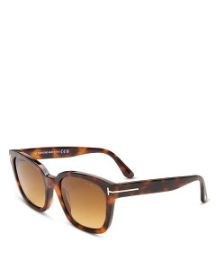 gEtH[h fB[X ANZT[ TOXEACEFA Havana/brown Tom Ford Square Sunglasses, 53mm