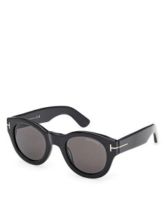 gEtH[h fB[X ANZT[ TOXEACEFA Black/Smoke Tom Ford Round Sunglasses, 48mm