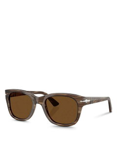 yz y\ fB[X TOXEACEFA ANZT[ Square Sunglasses 55mm Striped Brown