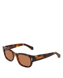 tFK fB[X ANZT[ TOXEACEFA FERRAGAMO Rivet Square Sunglasses 51mm Tortoise