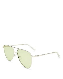 XybNX fB[X ANZT[ TOXEACEFA Le Specs The Duke Aviator Sunglasses 57mm Silver Vo[