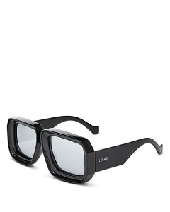 Gx fB[X ANZT[ TOXEACEFA Loewe Geometric Sunglasses 56mm Black/Smoke ubN