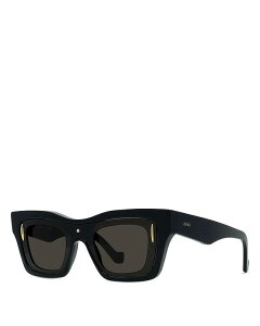 yz Gx fB[X TOXEACEFA ANZT[ Signature Black Geometric Sunglasses 54mm Black/Brown