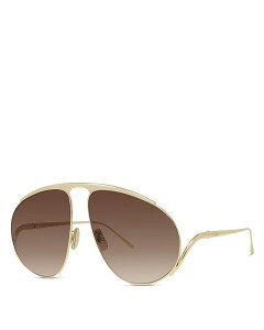 yz Gx fB[X TOXEACEFA ANZT[ Signature Yellow Pilot Sunglasses 61mm Gold/Brown