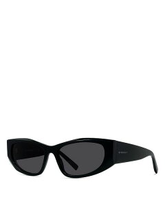 WoV[ fB[X ANZT[ TOXEACEFA Givenchy GV Day Black Geometric Sunglasses 56mm Black/Smoke ubN