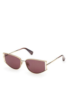 yz }bNX}[ fB[X TOXEACEFA ANZT[ Cat Eye Sunglasses 58mm Gold/Violet