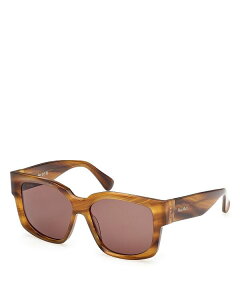 }bNX}[ fB[X ANZT[ TOXEACEFA Max Mara Round Sunglasses 54mm Brown/Brown uE