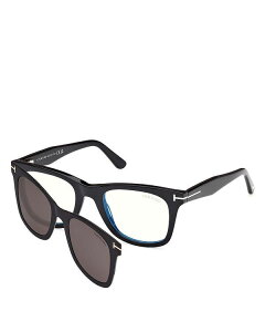 yz gEtH[h fB[X TOXEACEFA ANZT[ Blue Light Glasses - With Clip-On Sunglasses 50mm Black
