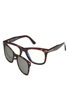 yz gEtH[h fB[X TOXEACEFA ANZT[ Blue Light Glasses - With Clip-On Sunglasses 50mm Havana