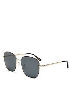 gEtH[h fB[X ANZT[ TOXEACEFA Black/Smoke Tom Ford Square Sunglasses, 59mm