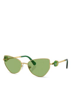 XtXL[ fB[X ANZT[ TOXEACEFA Swarovski Butterfly Sunglasses 57mm Gold/Green Solid O[