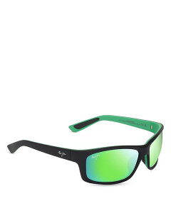 yz }ECW fB[X TOXEACEFA ANZT[ Kanaio Coast Rectangular Wrap Sunglasses 61mm Matte Black