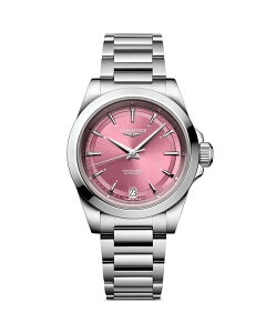 �����W�� ���f�B�[�X �A�N�Z�T���[ �r���v Longines Conquest Watch 34mm Pink/Silver �s���N