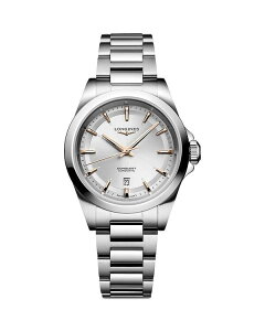 �����W�� ���f�B�[�X �A�N�Z�T���[ �r���v Longines Conquest Sunray Silver Watch 30mm Silver �V���o�[