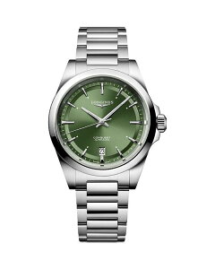 �����W�� ���f�B�[�X �A�N�Z�T���[ �r���v Longines Conquest Sunray Green Watch 38mm Green/Silver �O���[��