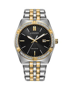 �V�`�Y�� ���f�B�[�X �A�N�Z�T���[ �r���v Citizen Eco Drive Classic Corso Watch 40mm Black/Two Tone �u���b�N