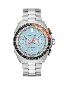 uo fB[X ANZT[ rv Bulova Performance Racer Chronograph 42mm Blue/Silver u[