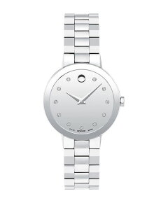 ���o�h ���f�B�[�X �A�N�Z�T���[ �r���v Movado Sapphire Watch 28mm Silver �V���o�[