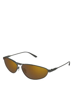 oVAK fB[X ANZT[ TOXEACEFA Rutenium Balenciaga Tag 3.0 Navigator Sunglasses, 66mm