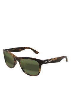 yz }ECW fB[X TOXEACEFA ANZT[ Kikonia XL Rectangle Sunglasses 56mm Melange Brown Havana
