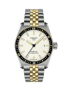 �e�B�\�b�g ���f�B�[�X �A�N�Z�T���[ �r���v Tissot PR516 Powermatic 80 Watch 38mm White/Two Tone �z���C�g
