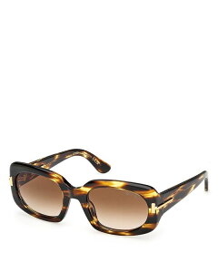 yz gEtH[h fB[X TOXEACEFA ANZT[ Icon Collection Rectangle Sunglasses 54mm Havana/Brown