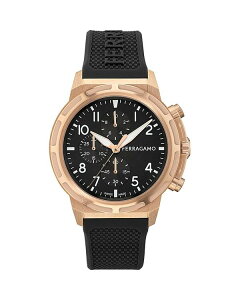 tFK fB[X ANZT[ rv FERRAGAMO Sport Chronograph 44mm Black/Black ubN