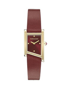 tFK fB[X ANZT[ rv FERRAGAMO Asymetrique Watch 22mm x 36mm Brwon/Brown uE
