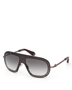 NX`Eu^ fB[X ANZT[ TOXEACEFA Christian Louboutin Shield Sunglasses 130mm Gunmetal/Smoke Gradient X[N