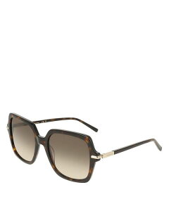 tFK fB[X ANZT[ TOXEACEFA FERRAGAMO Rectangle Prisma Sunglasses 57mm Dark Torto