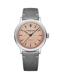 ���C�����h �E�B�� ���f�B�[�X �A�N�Z�T���[ �r���v ���U�[ Raymond Weil Millesime Automatic Leather Strap Watch 39.5mm Pink/Silver �s���N