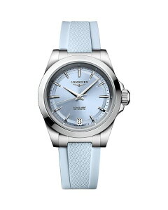�����W�� ���f�B�[�X �A�N�Z�T���[ �r���v Longines Conquest Sunray Blue Watch 34mm Blue �u���[