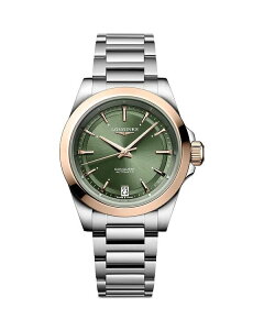 �����W�� ���f�B�[�X �A�N�Z�T���[ �r���v Longines Conquest Sunray Green Watch 34mm Green/Silver �O���[��