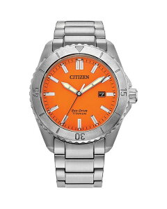 V`Y fB[X ANZT[ rv Citizen Eco Drive Weekender Brycen Watch, 41mm Orange/Silver