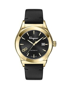 tFK fB[X ANZT[ rv FERRAGAMO 1927 Watch 42mm Black/Black ubN