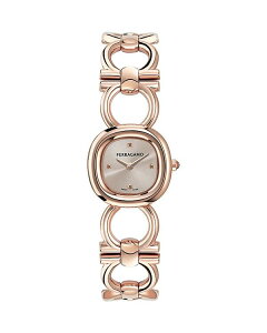 tFK fB[X ANZT[ rv FERRAGAMO Double Gancini Watch 25mm Rosegold/Rosegold