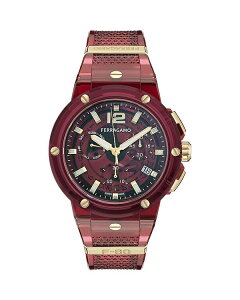 yz tFK fB[X rv ANZT[ F-80 Translucent Chronograph 44mm Burgundy/Burgundy