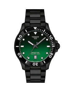 eB\bg fB[X ANZT[ rv Tissot Seastar 1000 Watch 40mm Green/Black ubN