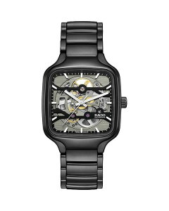 h fB[X ANZT[ rv RADO True Square Automatic Watch 38mm Black/Black ubN