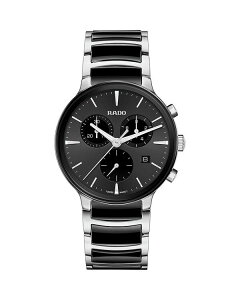 ���h ���f�B�[�X �A�N�Z�T���[ �r���v RADO Centrix Chronograph 41mm Black/Two Tone �u���b�N