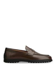 gbY fB[X V[Y Xb|E[t@[ [t@[ Tod's Men's Mocassino Gomma Penny Loafers Dark Brown uE