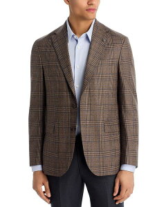 �W���b�N�r�N�^�[ ���f�B�[�X �A�E�^�[ �W���P�b�g�E�u���]�� ���M�����[�t�B�b�g �R�[�g Jack Victor Midland Brushed Plaid Regular Fit Sport Coat Tan �^��