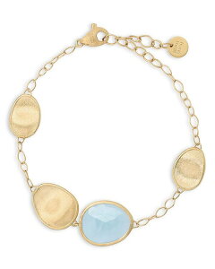 �}���R �r�`�F�S ���f�B�[�X �A�N�Z�T���[ �u���X���b�g�E�o���O���E�A���N���b�g Marco Bicego 18K Yellow Gold Lunaria Aquamarine & Textured Disc Link Bracelet Gold �S�[���h
