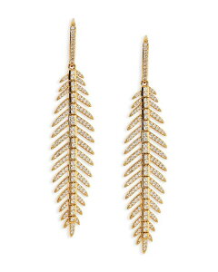 ifB[ fB[X ANZT[ sAXECO Nadri Palm Springs Pav Leaf Drop Earrings Gold S[h